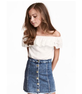 穿搭,H&M,牛仔童单品