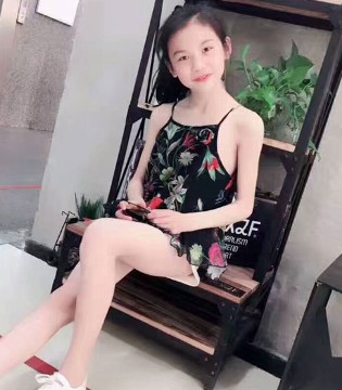 小资范,品牌,童装,时尚,清爽,个性,穿搭,女童,吊带衫