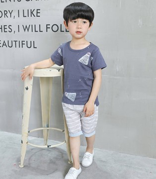 三只小熊,品牌,童装,2017夏季,新品,男童,舒适,休闲,穿搭,时尚,个性