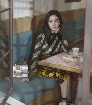 杨幂,时尚,街拍,逆时营救,MiuMiu,穿搭,优雅