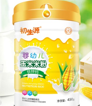 初生源,婴幼儿,米粉,辅食,玉米米粉,益生元护畅,护畅米粉