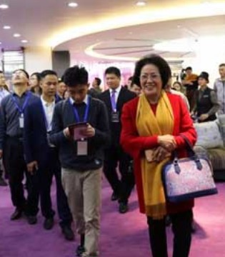 爱华集团,电商大会,领导参观