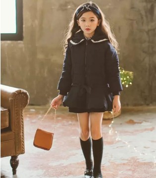 水手服,棉服,童装,两个小朋友