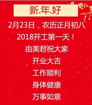 心心由美,开工大吉,拜年