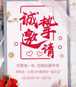 安歌迪,羽绒巡展,订货会