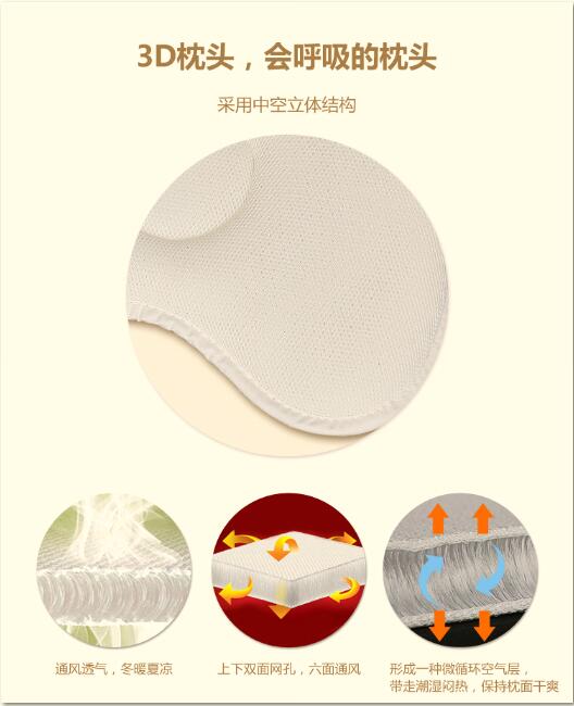 宝宝睡眠“神器” 澳贝儿全水洗3D婴童枕