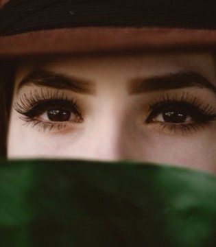 女性, 化妆,眼睛大