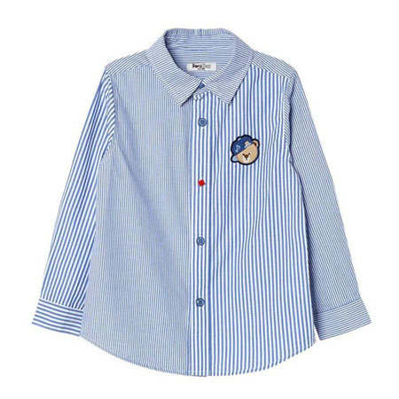 萌宝春季穿搭小心机  一件衬衫就OK 