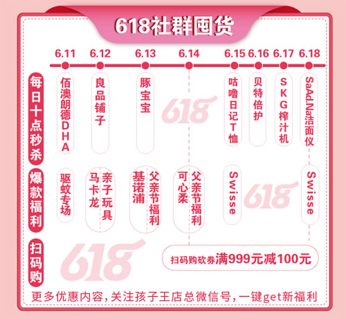 孩子王618活动提前曝光 优惠攻略不能少