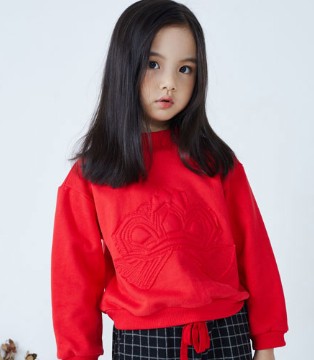 籽芽之家,童装,红色毛衣,秋冬新品