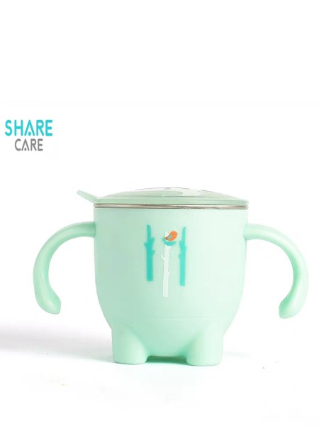 Sharecare宝宝316L不锈钢幼儿园家用杯子儿童防摔牛奶杯双层隔热