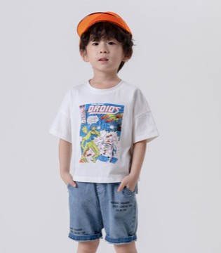 彩色笔童装,清新服装,休闲服饰