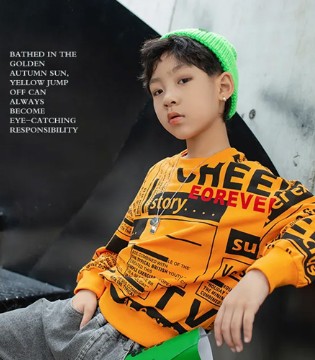 喔也,童装品牌,秋季新品,黄色