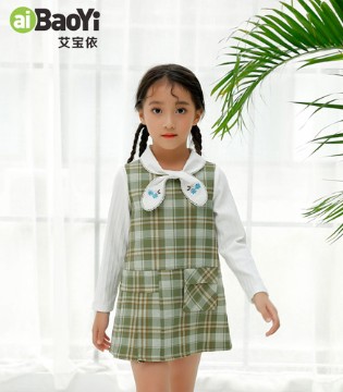 艾宝依,童装品牌招商,格纹单品