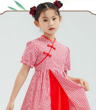红蜻蜓KIDS,国潮服饰,夏日优雅系列,国风服饰
