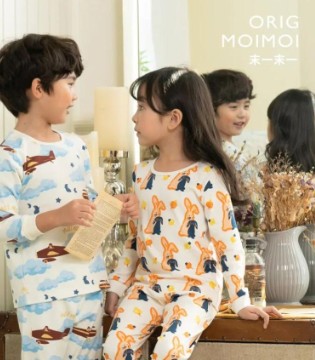 moimoi儿童内衣  秋冬新品上市 给予满满的温和感