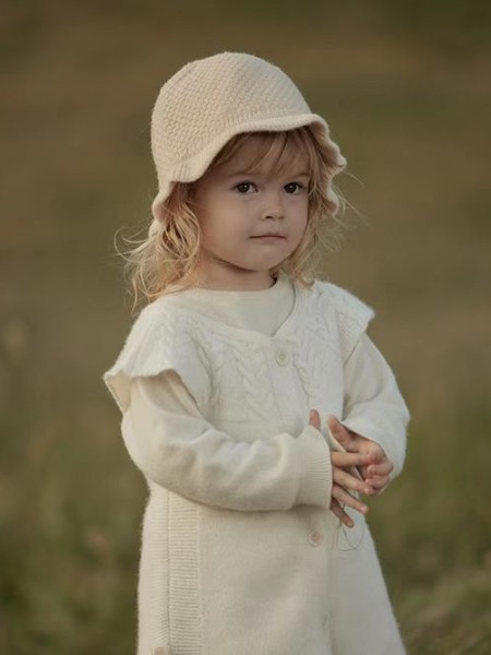 MioCuore米酷童装品牌2022冬季羊绒甜美可爱帽子