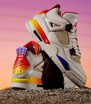 J Balvin x Air Jordan 4,鞋款,时尚