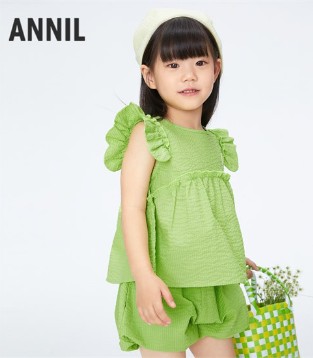 安奈儿,Annil,2024夏装,裙摆穿搭,裙子