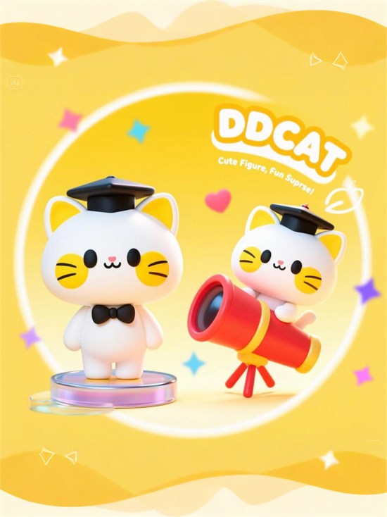 叮当猫3D盲盒来袭 萌趣灵动等你来拆！