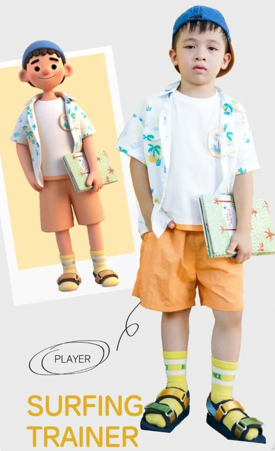 爱儿健夏季新品 简约又日常 时尚百搭