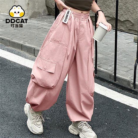 叮当猫 2025 女童夏季薄款工装裤：解锁夏日穿搭新姿势！