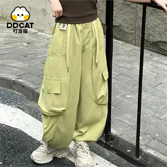 叮当猫 2025 女童夏季薄款工装裤：解锁夏日穿搭新姿势！