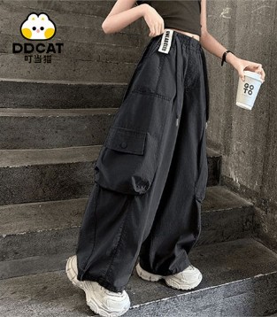 叮当猫 2025 女童夏季薄款工装裤：解锁夏日穿搭新姿势！