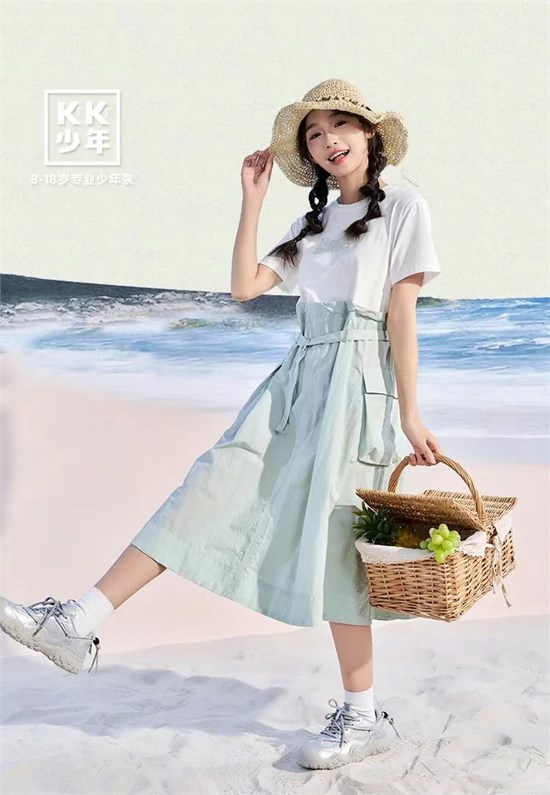 KK少年2025夏季新品 简约清爽 休闲活力