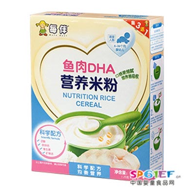 每伴鱼肉DHA营养米粉