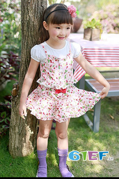 马克露西童装品牌2017年夏季韩版公主套装