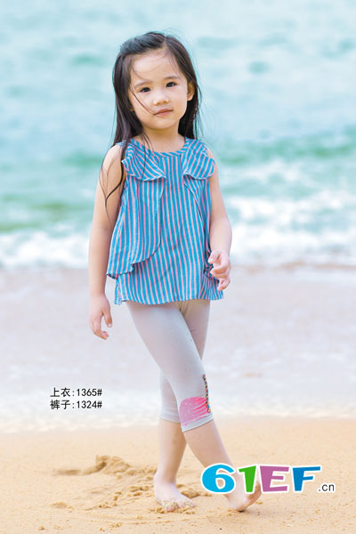 布岛小伊童装品牌2017年夏季韩版无袖衬衫