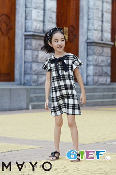 五月童品 mayosimple童装品牌2017年夏季复古纯棉连衣裙
