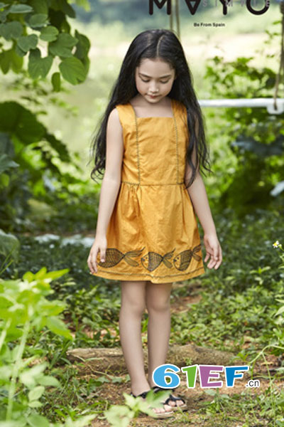 五月童品 mayosimple童装品牌2017年夏季欧美公主连衣裙