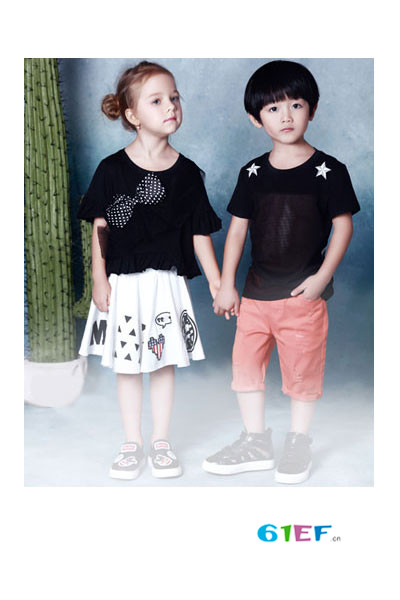 红孩儿童装品牌2017年夏季韩版连衣裙