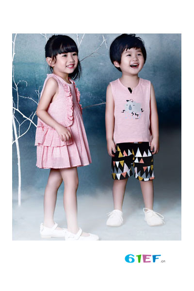 红孩儿童装品牌2017年夏季韩版连衣裙