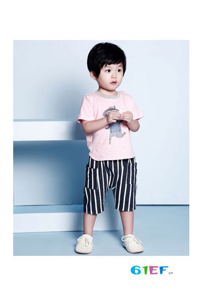 红孩儿童装品牌2017年夏季韩版纯棉T恤