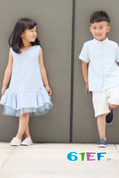 BETOBE童装品牌2017年夏季公主雪纺连衣裙