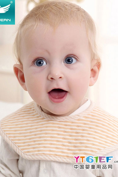 可思贝婴儿八角围嘴口水巾360度旋转新生儿宝宝儿童吃饭纯棉围兜