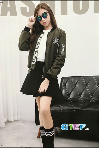 皮咖丘青少年品牌2017年秋冬韩版棒球服外套
