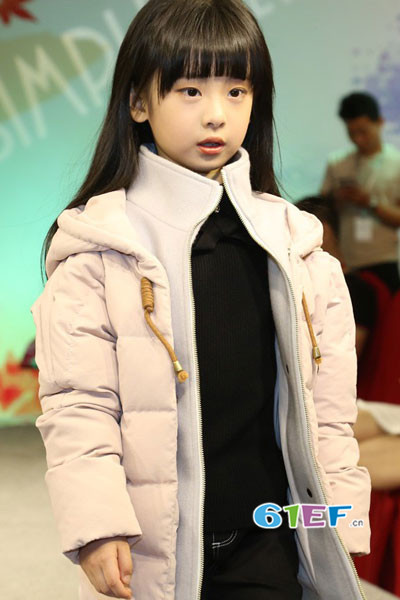 简所SIMPLE PLACE童装品牌2017年秋冬韩版中长款羽绒服