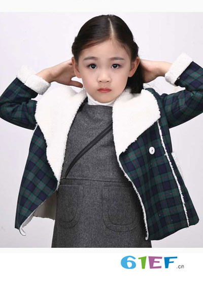 Yale Kids童装品牌2017年新品复古棉外套