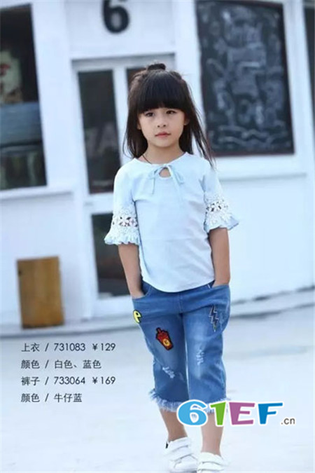 安歌迪，贝安儿童装品牌2017年春夏纯棉T恤
