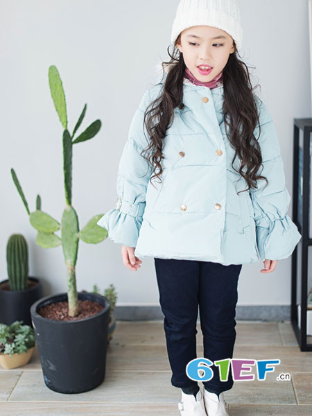 童装品牌2017年秋冬时尚韩式保暖女棉外套