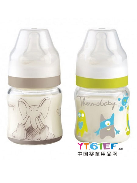 婴童用品宽口玻璃奶瓶120ML