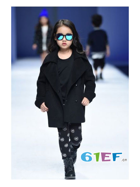 T-NGZU町祖童装品牌韩式双排扣呢子女外套