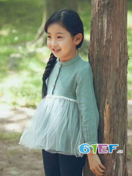 mini petrel童装品牌2018年春夏韩版针织女孩长袖裙子春秋儿童公主裙童装