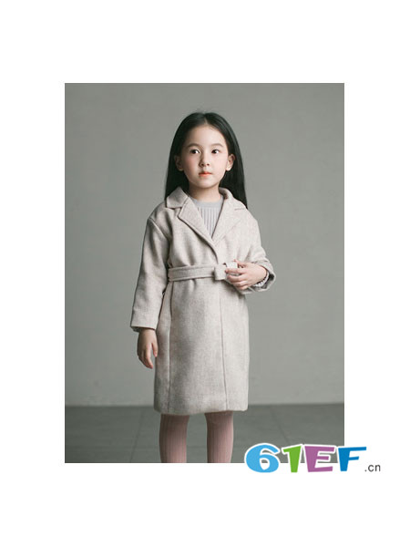 ENHENN CHILDREN’S CLOTHING童装品牌时尚优雅中长呢子大衣