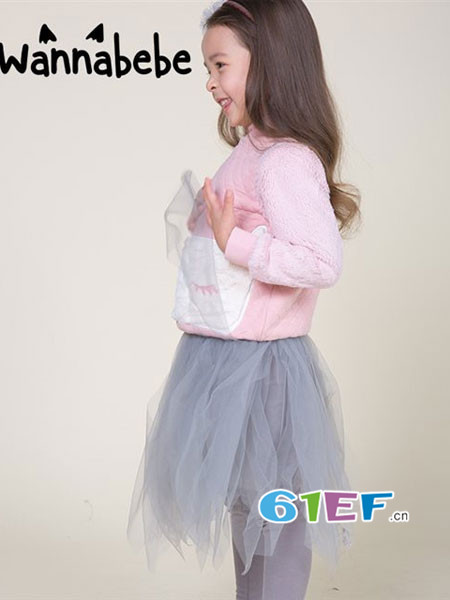 童装品牌韩式可爱套头女卫衣