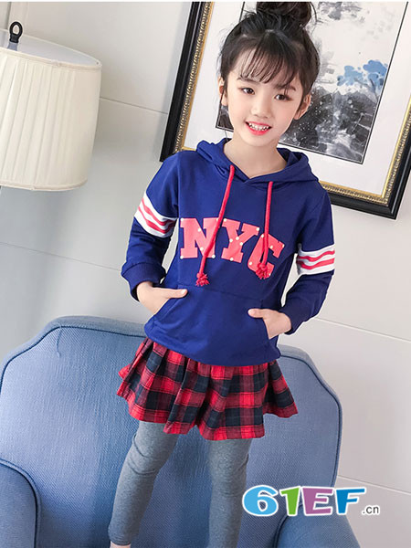 童咖童啡童装品牌2018春夏裙裤两件套儿童韩版童装春装纯棉